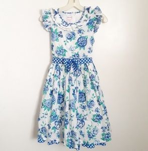 ❌❌SOLD❌❌Blue Floral Print Dress, Girls Size 14